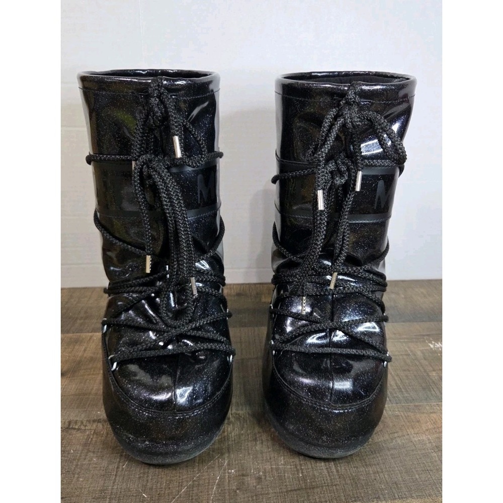 Moon Boot Icon Low Glitter Black US 13.5C 2.5 Kids Snow Boots Tecnica